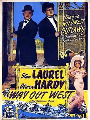 老瑞和哈迪之西部历险/Way Out West电
影海报